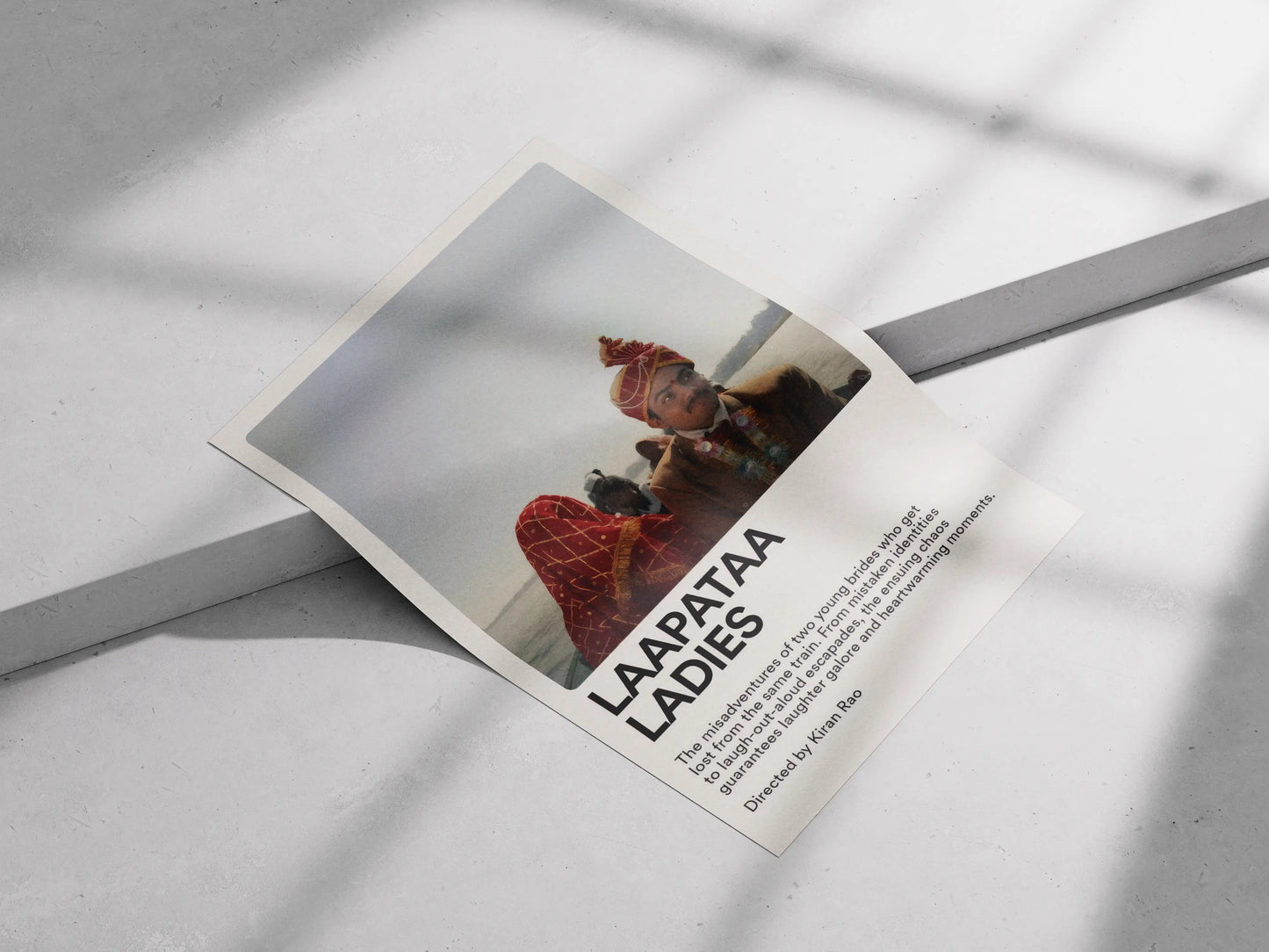 Laapataa Ladies Poster – Minimal Bollywood Comedy Movie Wall Art | Kiran Rao Film Aesthetic Print