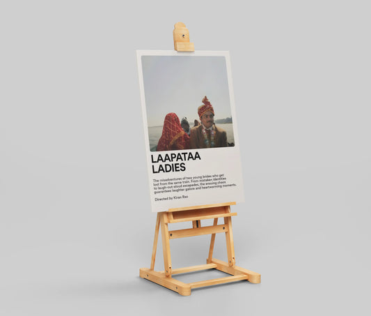 Laapataa Ladies Poster – Minimal Bollywood Comedy Movie Wall Art | Kiran Rao Film Aesthetic Print