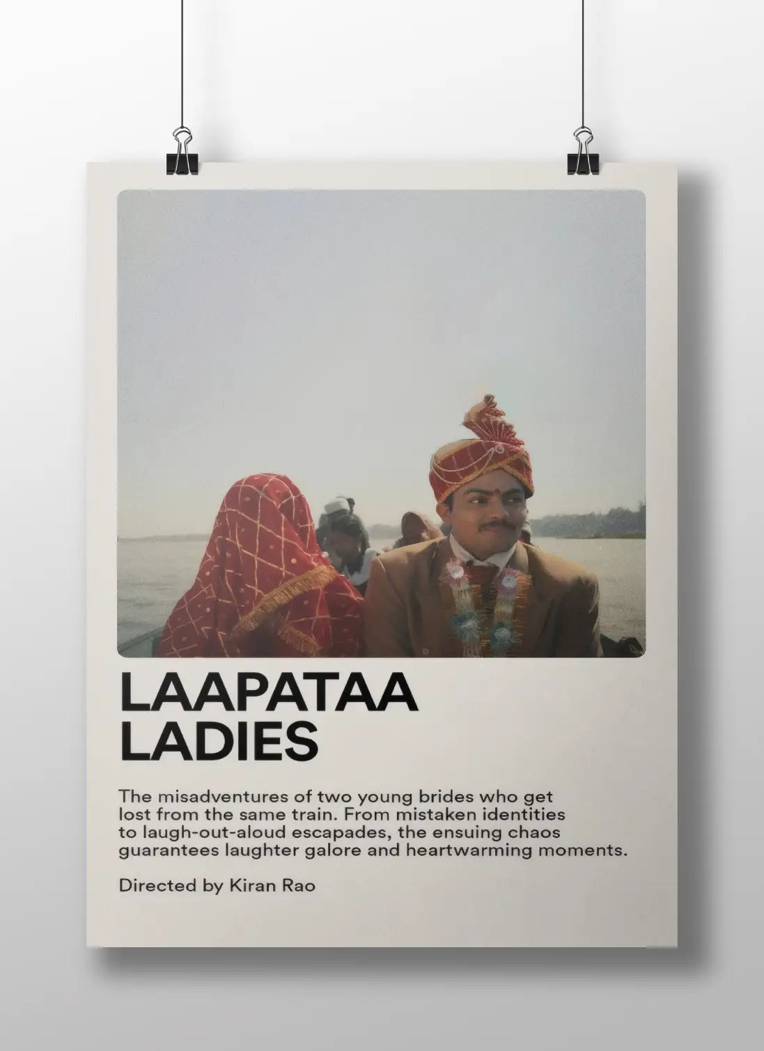 Laapataa Ladies Poster – Minimal Bollywood Comedy Movie Wall Art | Kiran Rao Film Aesthetic Print