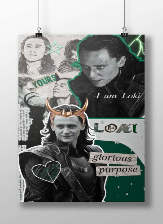 Loki (Marvel Cinematic Universe) Main Subject: Loki (Marvel Cinematic Universe) Matte BoizzBoard rigid print — Superhero