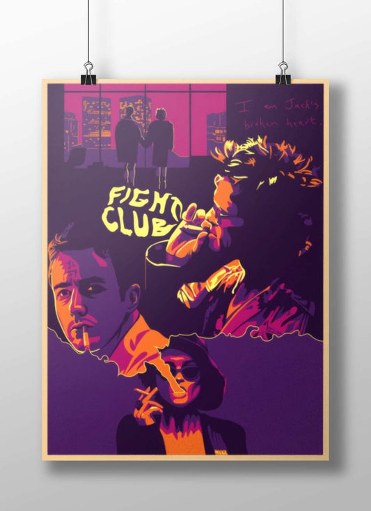 Fight Club (movie) Main Subject: Fight Club (movie) Matte BoizzBoard rigid print — Hollywood wall art India | PosterBoizz