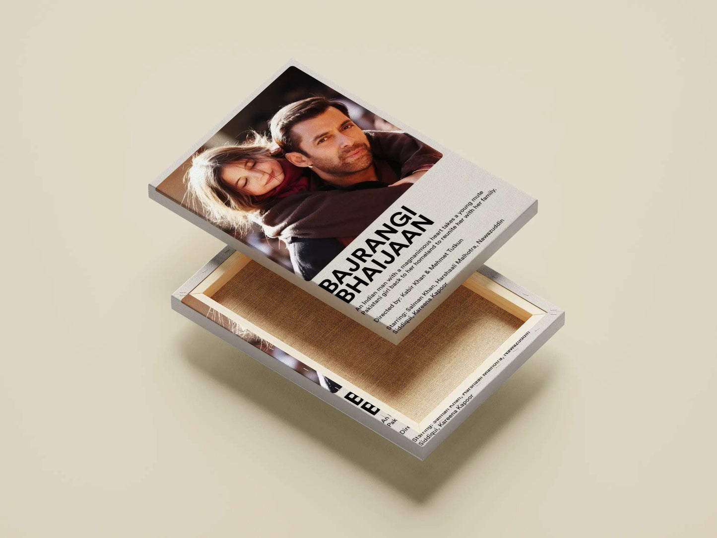 Bajrangi Bhaijaan Movie Poster – Salman Khan & Harshaali Malhotra Emotional Bollywood Art | Heartwarming Cinema Wall Decor