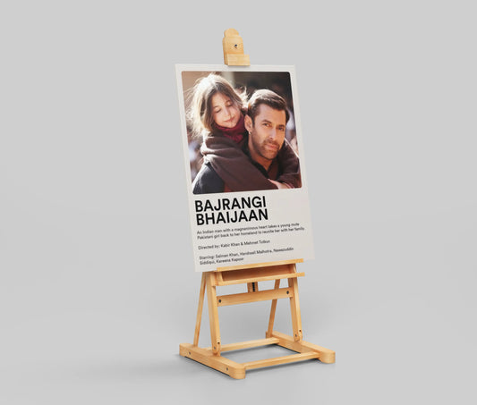 Bajrangi Bhaijaan Movie Poster – Salman Khan & Harshaali Malhotra Emotional Bollywood Art | Heartwarming Cinema Wall Decor