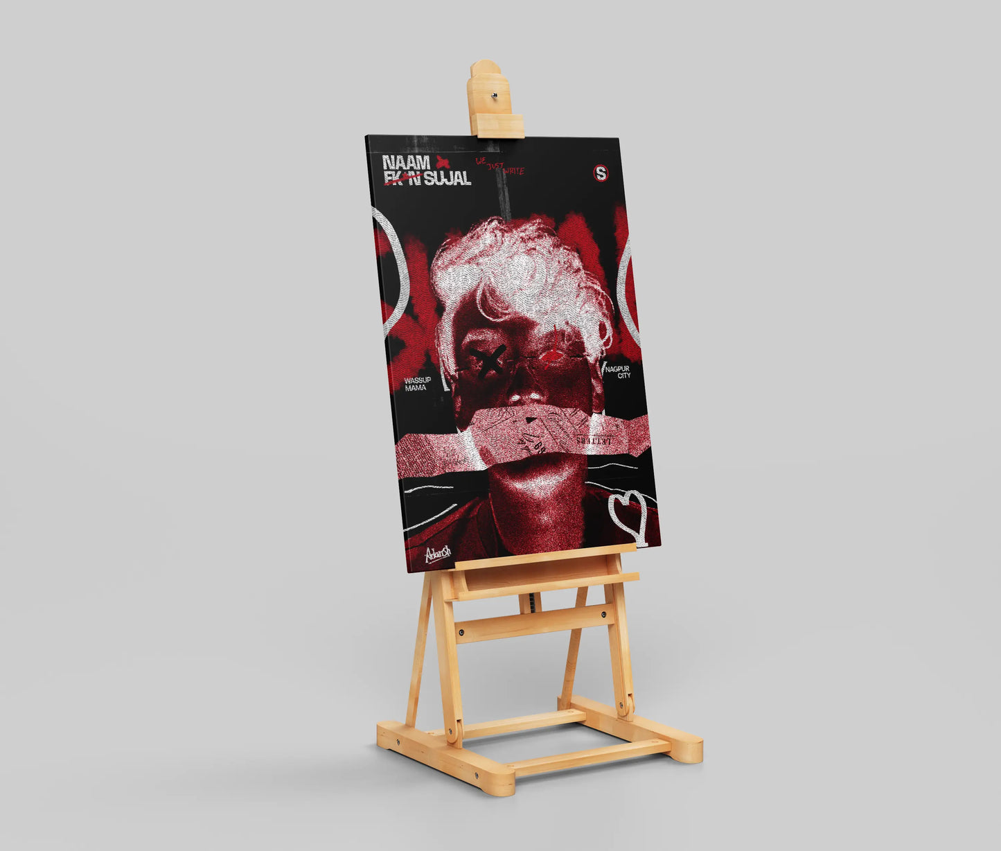 Naam Fk'n Sujal - Gritty Urban Art Print