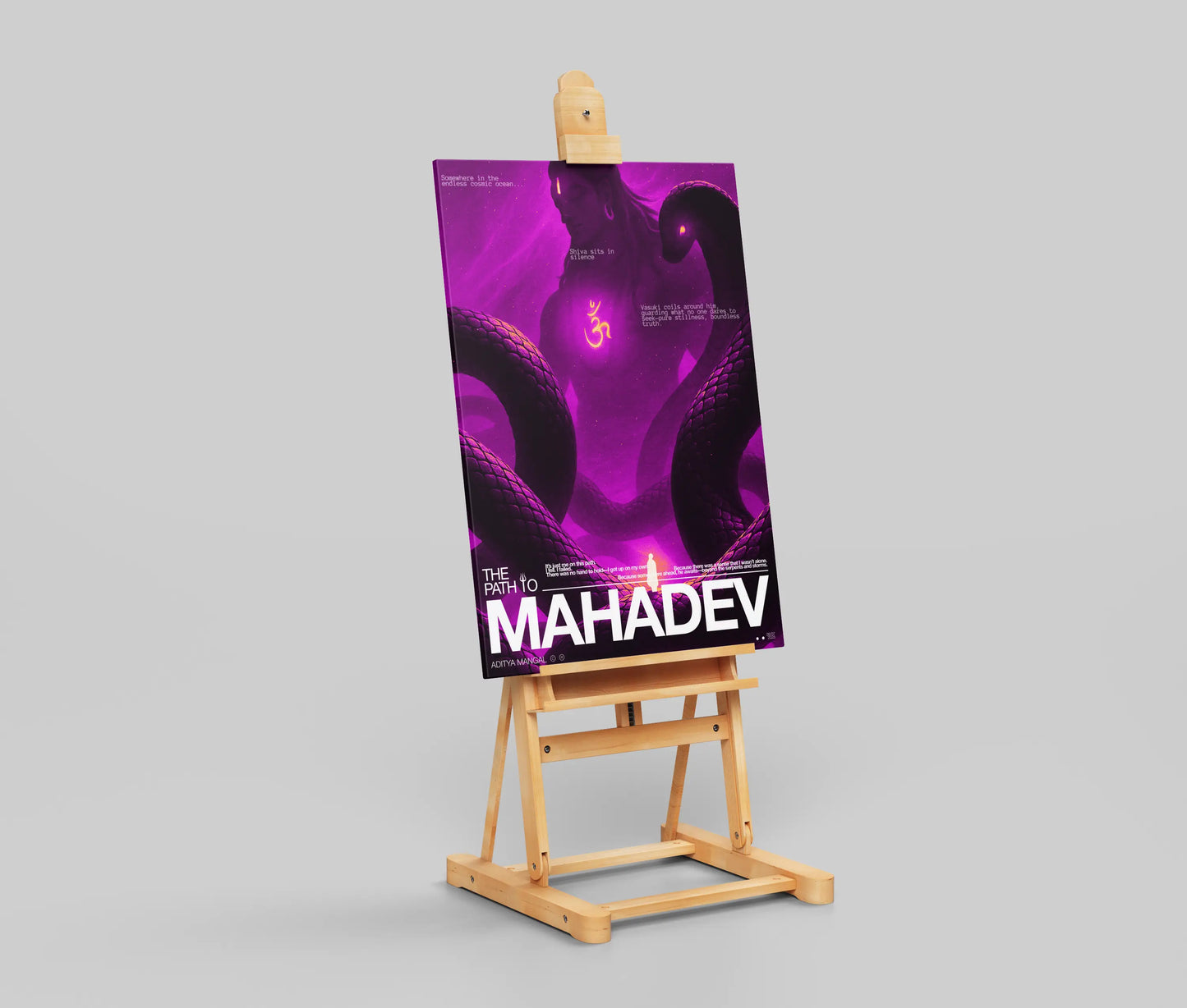 The Path to Mahadev – Lord Shiva Poster, Hindu Wall Art