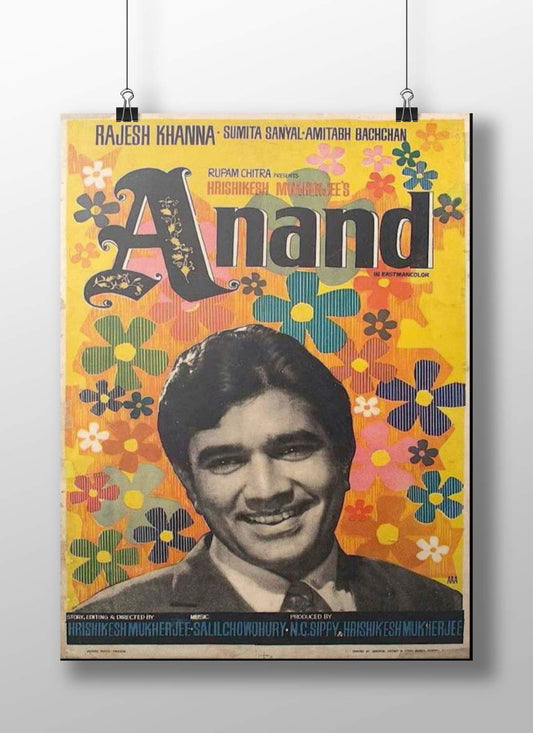 Rajesh Khanna, Sumita Sanyal, Amitabh Bachchan Amitabh Bachchan As Anand 70S Retro Floral Pop Art