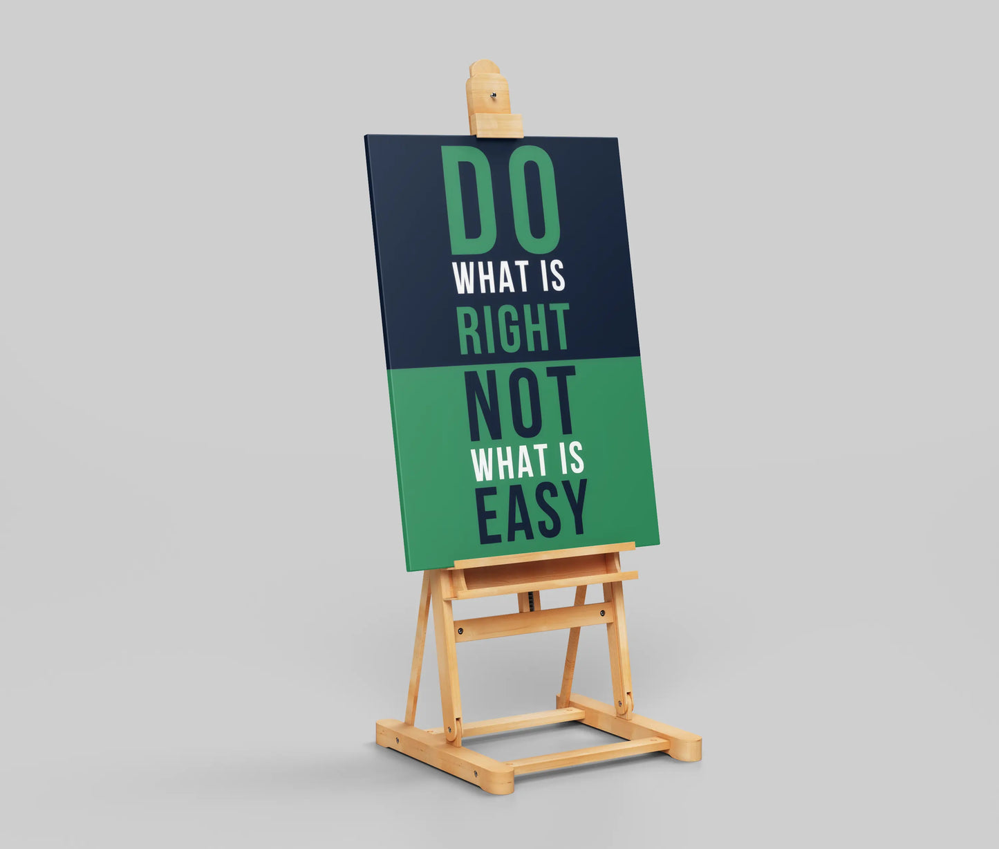 “Do What Is Right, Not What Is Easy” Motivational Wall Poster – Bold Modern Quote Art for Office, Study & Gym