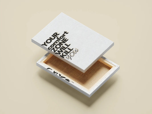 "Your Comfort Zone Will Kill You" Motivational Poster – Minimalist Quote Print for Hustlers, Entrepreneurs & Creators