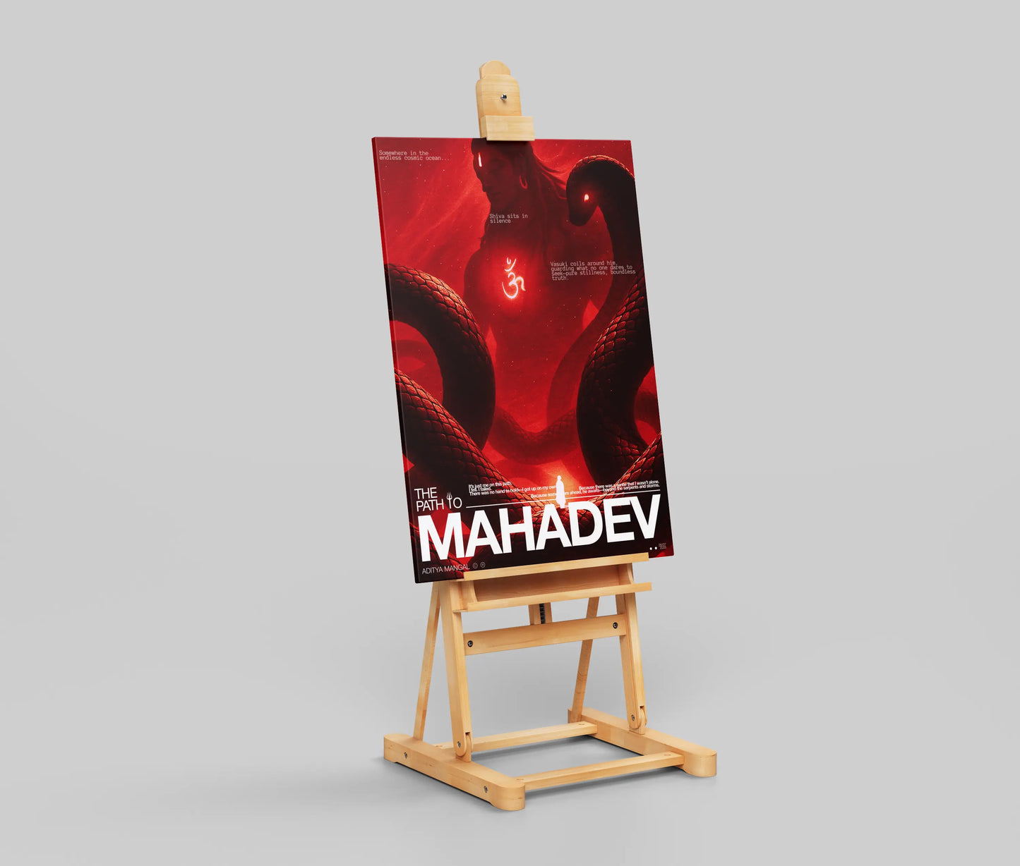 The Path to Mahadev – Lord Shiva Poster, Hindu Wall Art