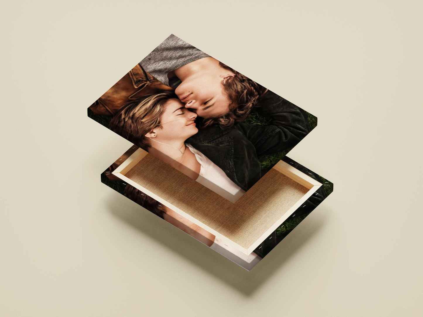 Shailene Woodley and Ansel Elgort Main Subject: Shailene Woodley and Ansel Elgort Canvas wall art — Hollywood wall art India