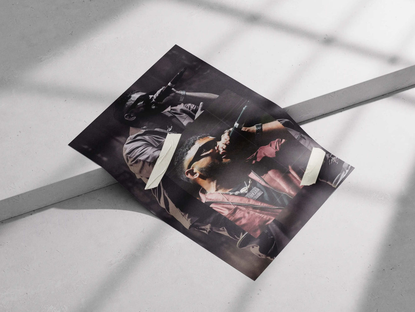 Raftaar Concert Poster – Street Tape Art Style | Indian Hip-Hop Wall Decor