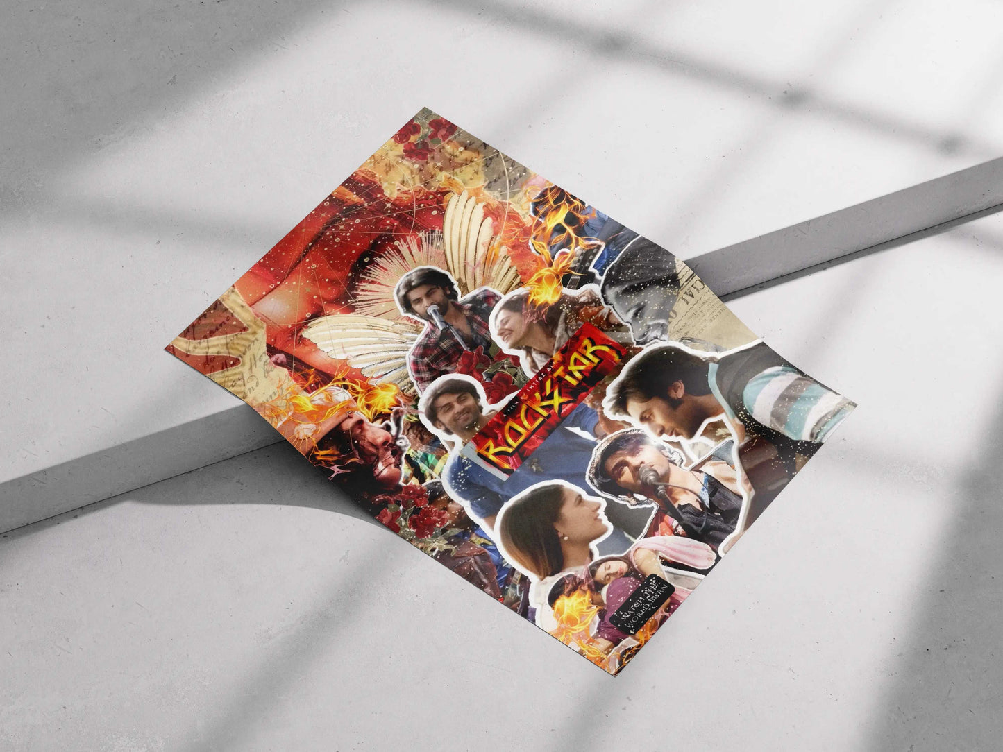 Rockstar Collage Poster – Jordan's Rise, Pain, and Passion | Ranbir Kapoor Tribute Art