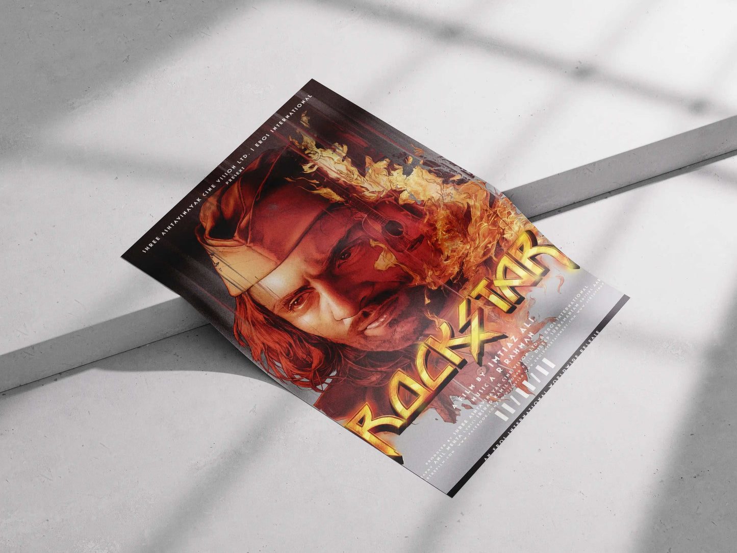 Rockstar Illustrated Poster – The Fire Within Jordan | Tribute to Imtiaz Ali's Classic
