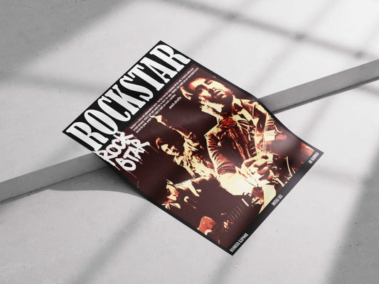 Rockstar Movie Poster – Ranbir Kapoor Grunge Style | Imtiaz Ali x A.R. Rahman Tribute | Musical Rebellion Wall Art