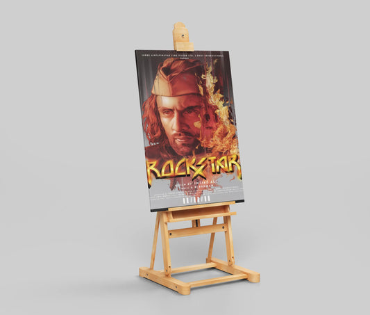 Rockstar Illustrated Poster – The Fire Within Jordan | Tribute to Imtiaz Ali's Classic