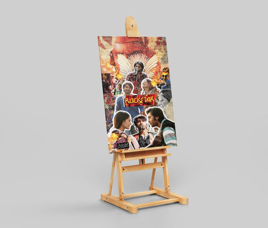 Rockstar Collage Poster – Jordan's Rise, Pain, and Passion | Ranbir Kapoor Tribute Art