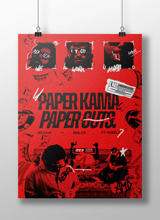 SIYAAHI & NEIL CK "Paper Kamana Paper Cuts" Art Print