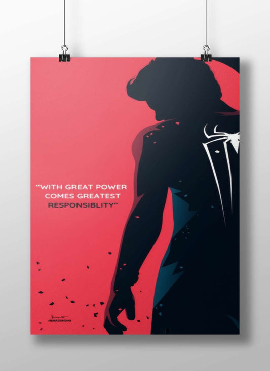Spider-Man (Marvel Comics) Main Subject: Spider-Man (Marvel Comics) Matte BoizzBoard rigid print — Superhero wall art India