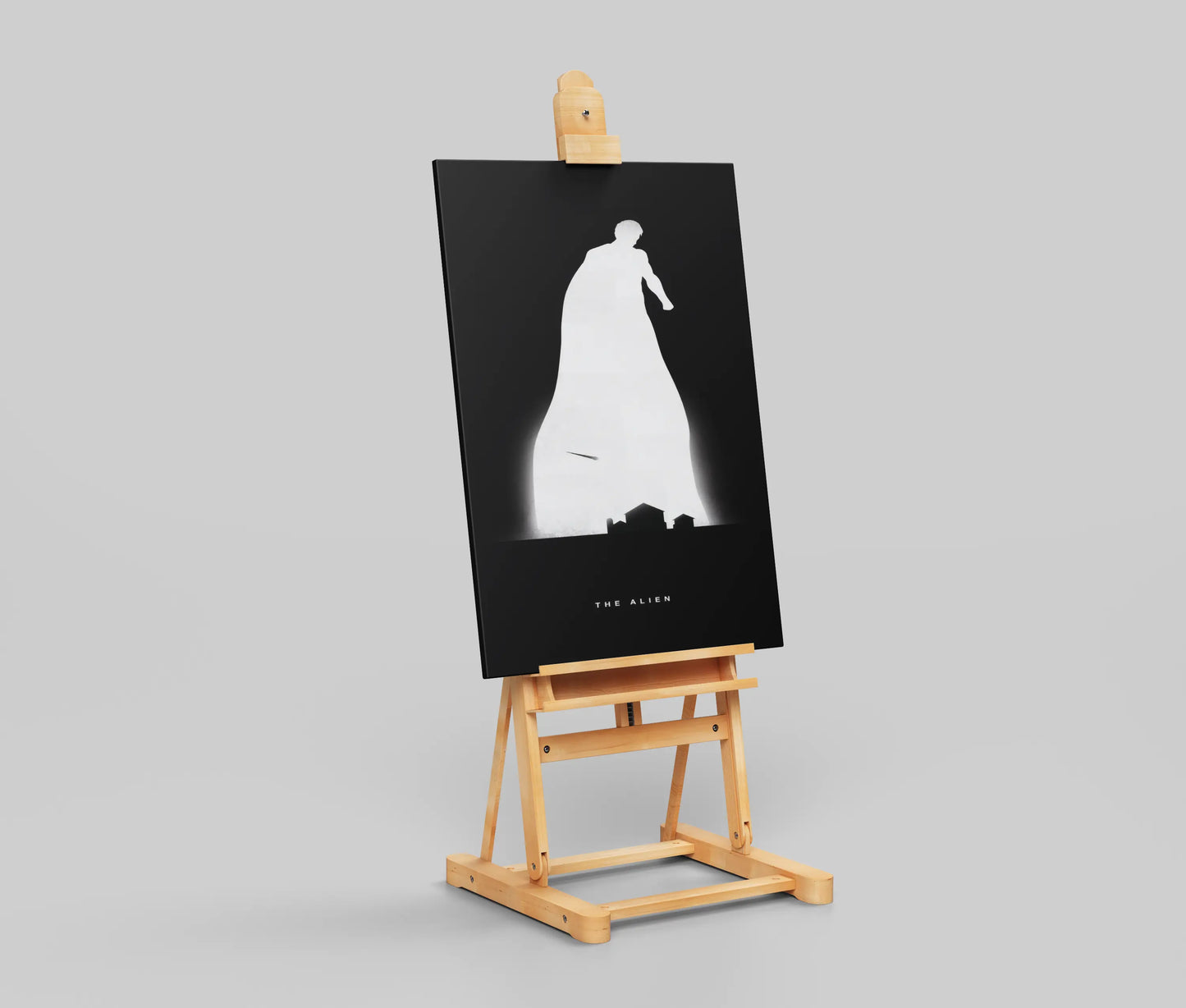 Superman "The Alien" Minimalist Art Poster - Kryptonian Origin & Clark Kent Tribute Print