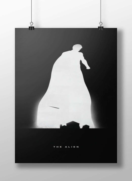 The Alien Main Subject: The Alien Matte BoizzBoard rigid print — Art wall art India | PosterBoizz