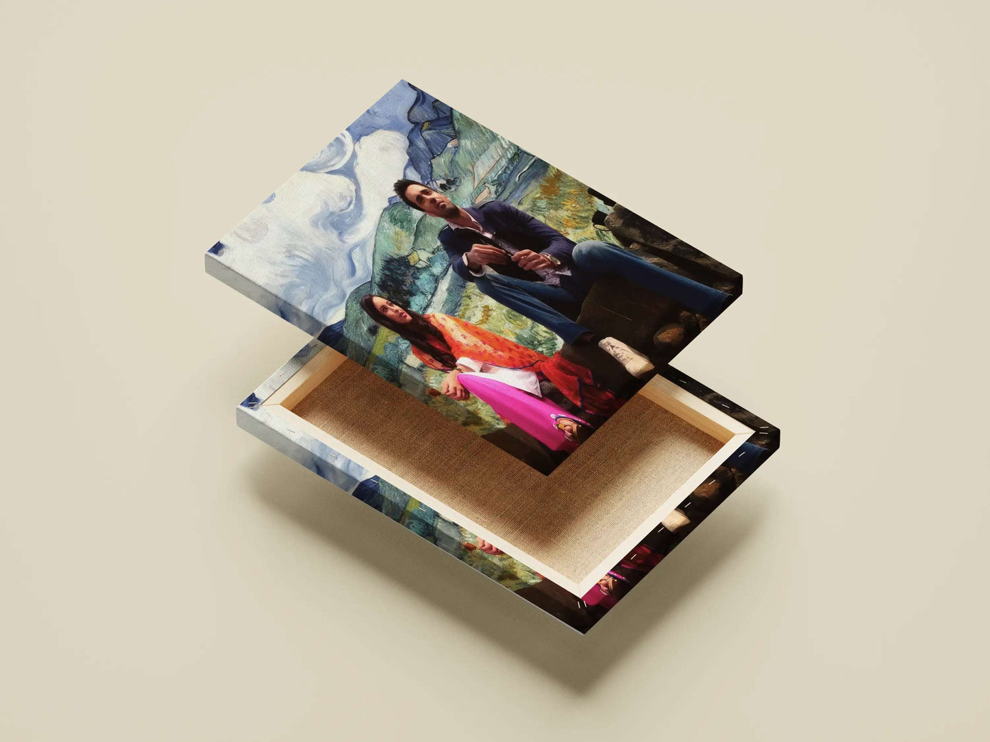 Sanam Re Art Poster – Van Gogh Style Romantic Bollywood Print | Pulkit Samrat & Yami Gautam Aesthetic Wall Decor