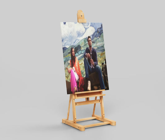 Sanam Re Art Poster – Van Gogh Style Romantic Bollywood Print | Pulkit Samrat & Yami Gautam Aesthetic Wall Decor