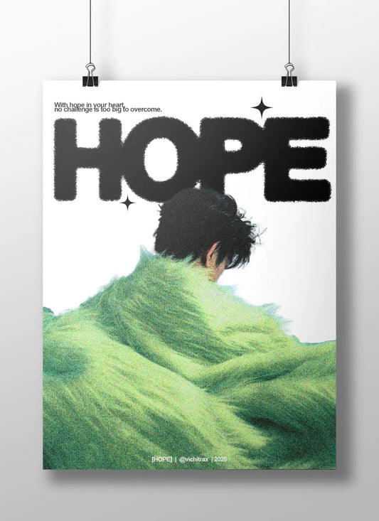 "HOPE" - With Hope in Your Heart Inspirational Art Print