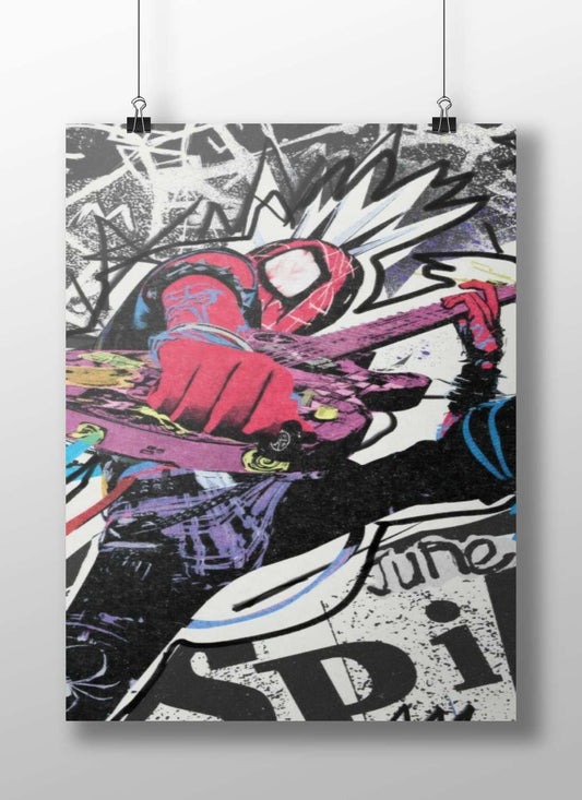 Spider-Man (Marvel) Main Subject: Spider-Man (Marvel) Matte BoizzBoard rigid print — Superhero wall art India | PosterBoizz