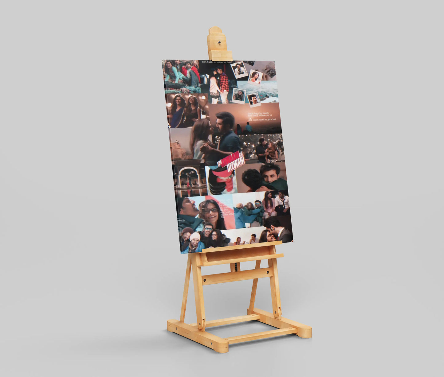 Yeh Jawaani Hai Deewani Collage Poster – Bollywood Friendship & Love Aesthetic | Ranbir Kapoor, Deepika Padukone Film Art