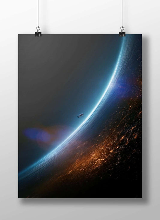 Astronaut Main Subject: Astronaut Matte BoizzBoard rigid print — Art wall art India | PosterBoizz