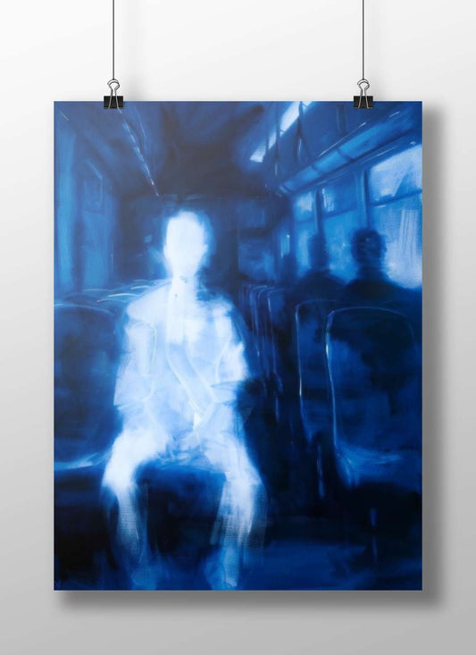 Spectral Human Figure Gandhiji - Spirit Of Freedom Poster