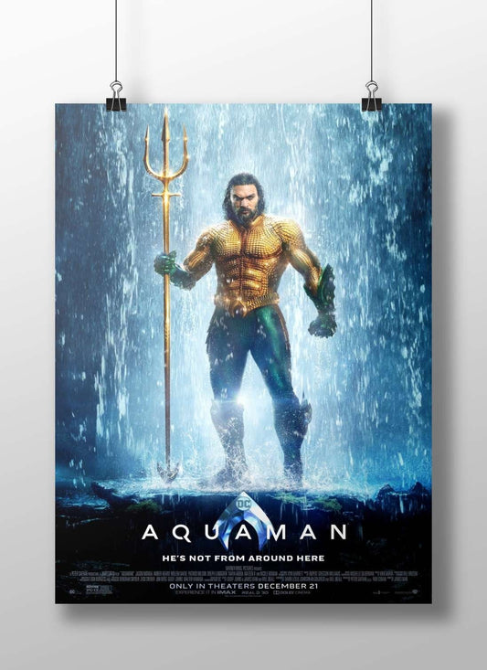Aquaman (DC Comics superhero from the Aquaman film franchise) Aquaman - Mythical Undersea King Poster