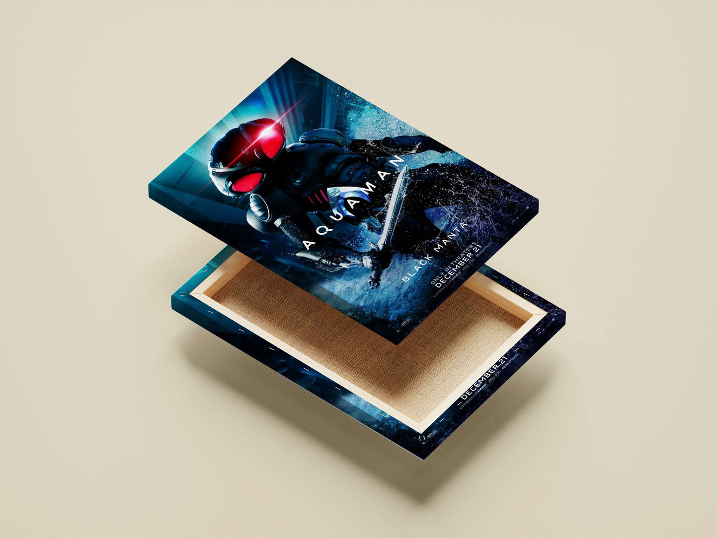 Black Manta from DC Comics' Aquaman franchise Black Manta - Aquaman Villain Poster