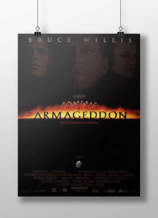 Armageddon - Doomsday Minimalist Noir Poster