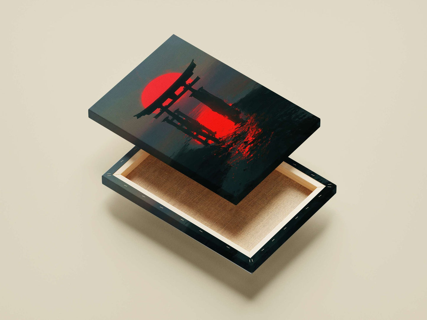 Japanese Torii Gate Main Subject: Japanese Torii Gate Canvas wall art — Anime wall art India | PosterBoizz