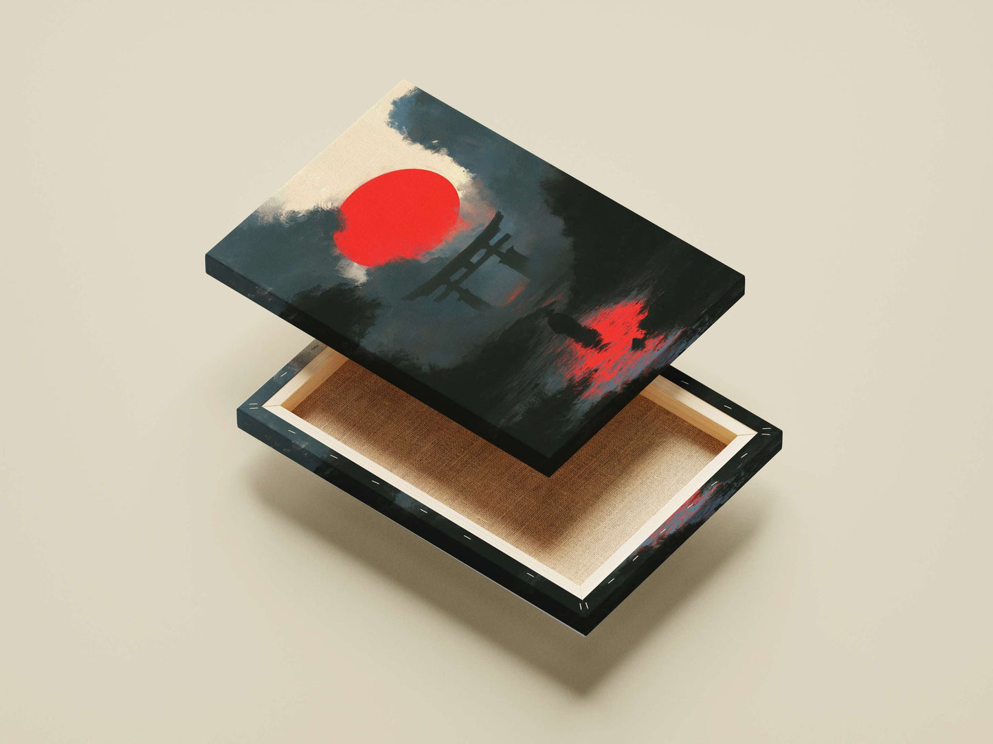 Shinto torii gate Main Subject: Shinto torii gate Canvas wall art — Art wall art India | PosterBoizz