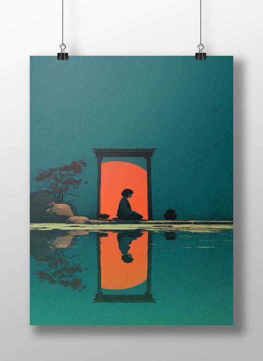 Modern Digital Illustration Matte BoizzBoard rigid print — Anime wall art India | PosterBoizz