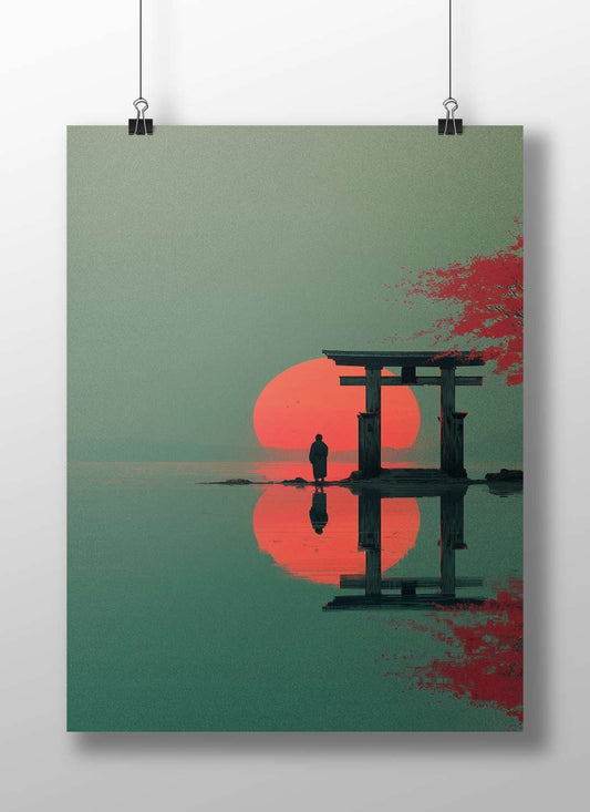 Torii Gate (Japanese Shinto shrine structure) Main Subject: Torii Gate (Japanese Shinto shrine structure) Matte BoizzBoard