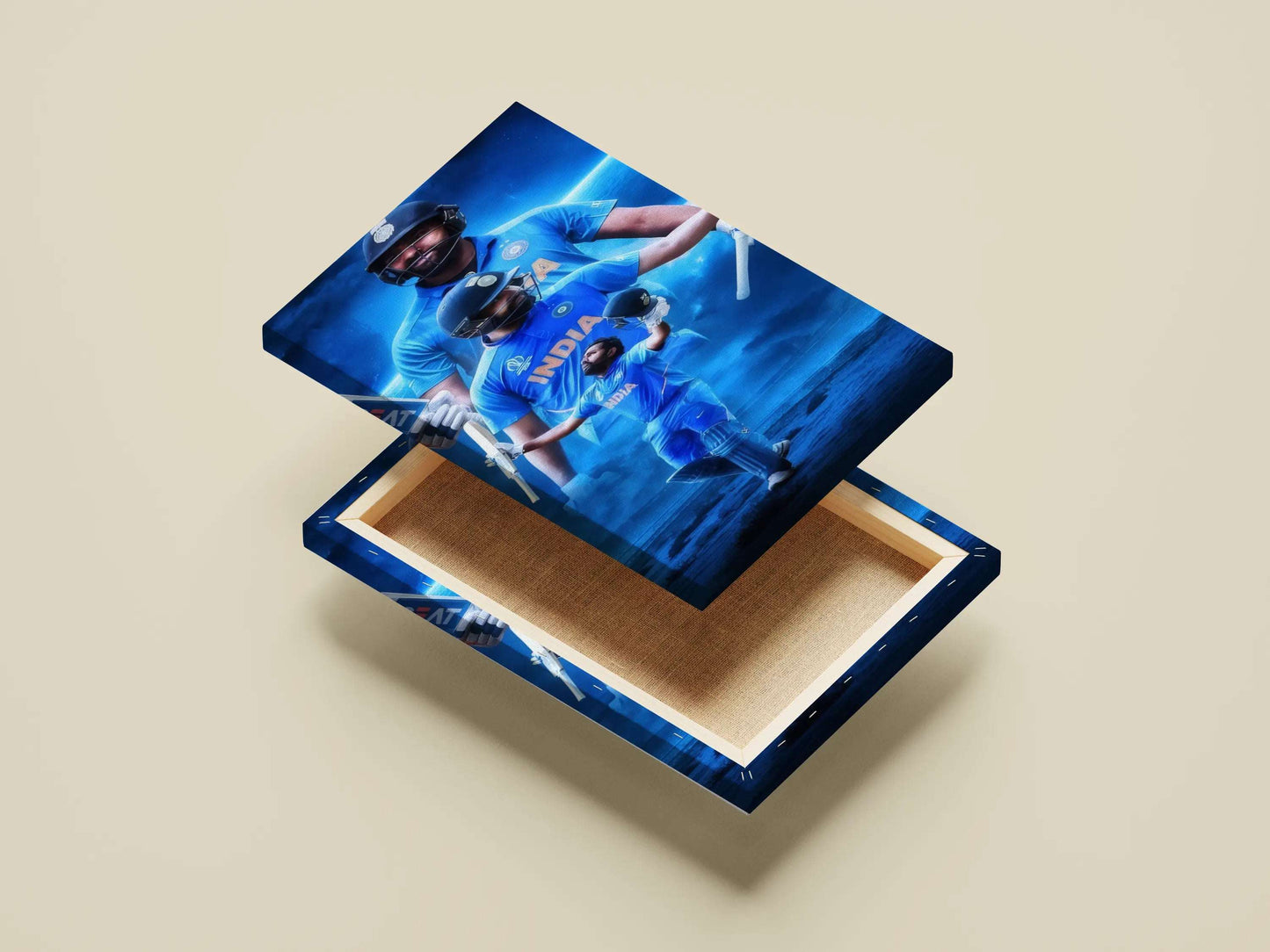 Rohit Sharma Poster – Team India World Cup Tribute Wall Art for Cricket Fans