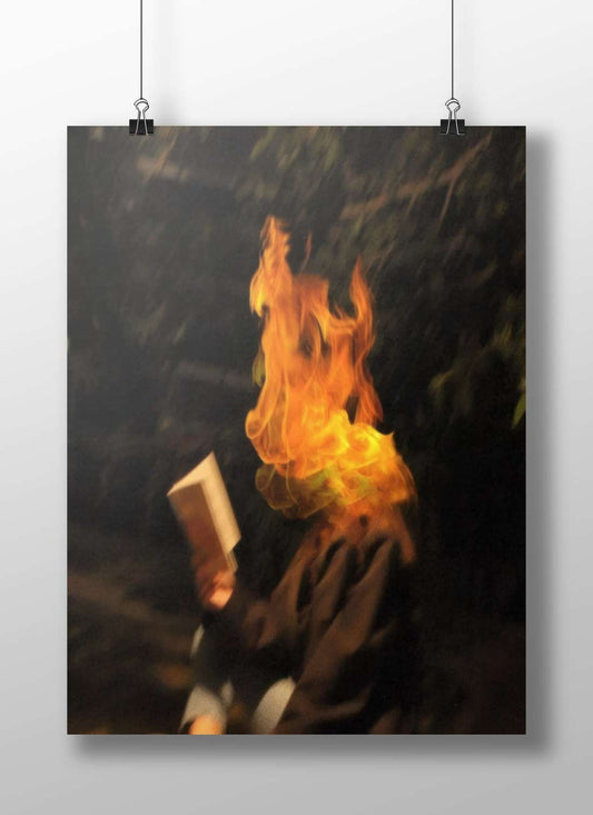 Agni (Hindu fire god) Agni - Flaming Heart Poster