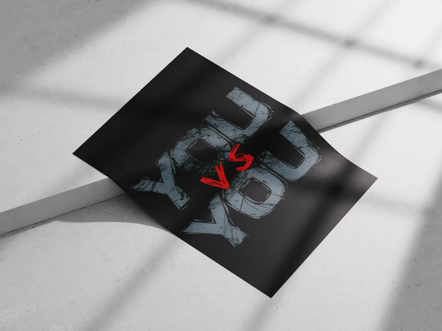 You vs You Poster | Dark Gritty Motivational Gym Wall Art