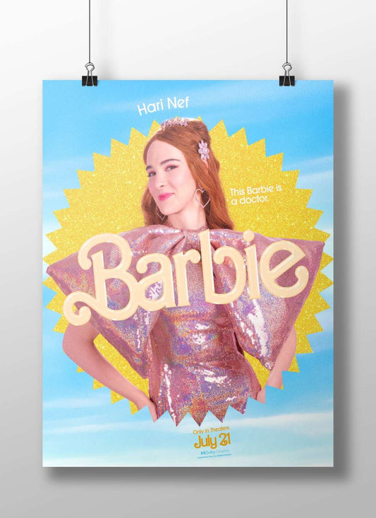 Barbie (the 2023 film character portrayed by Hari Nef) Barbie - Iconic Pop Art Poster