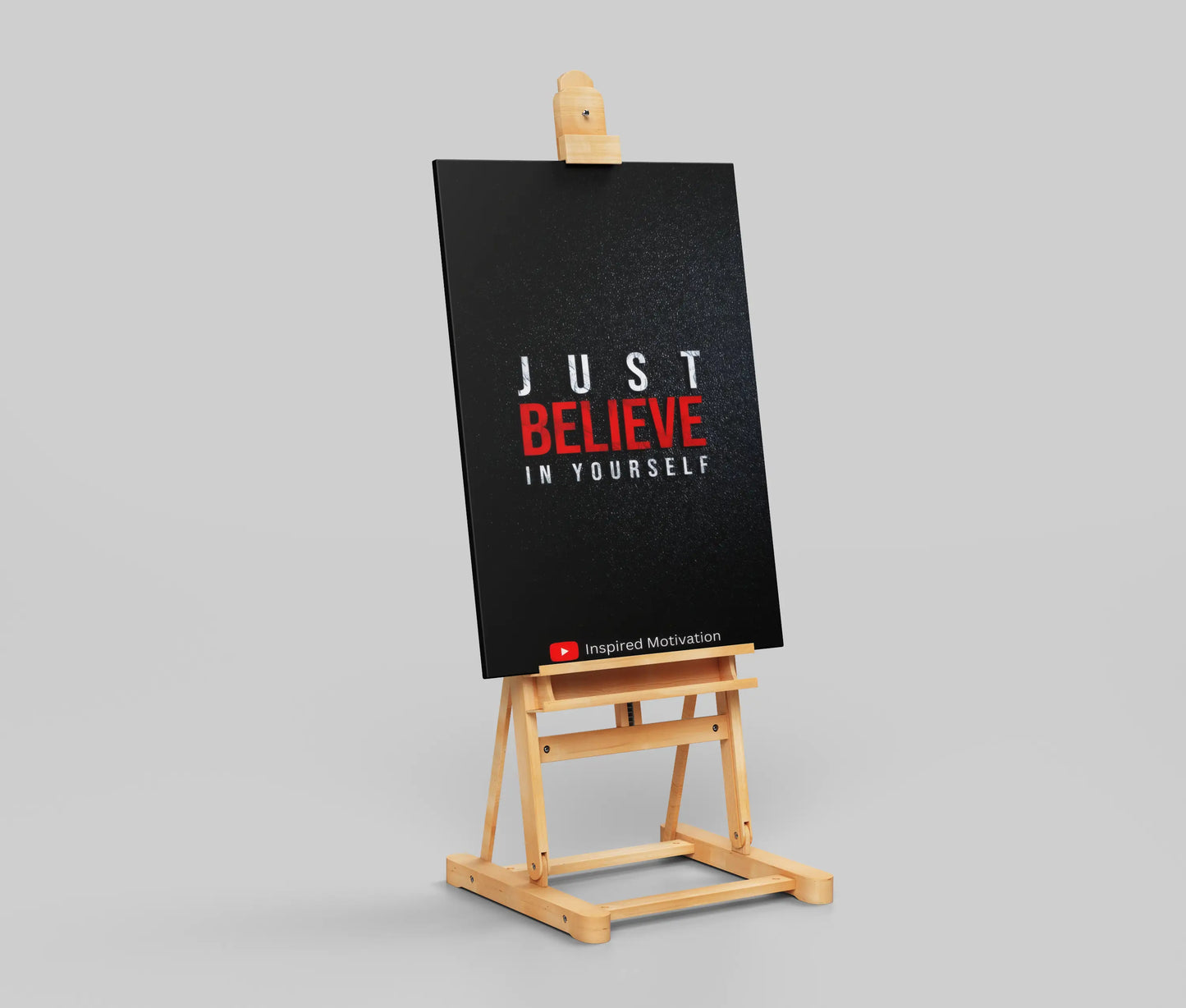 Just Believe in Yourself Poster | Bold Minimalist Motivational Wall Art