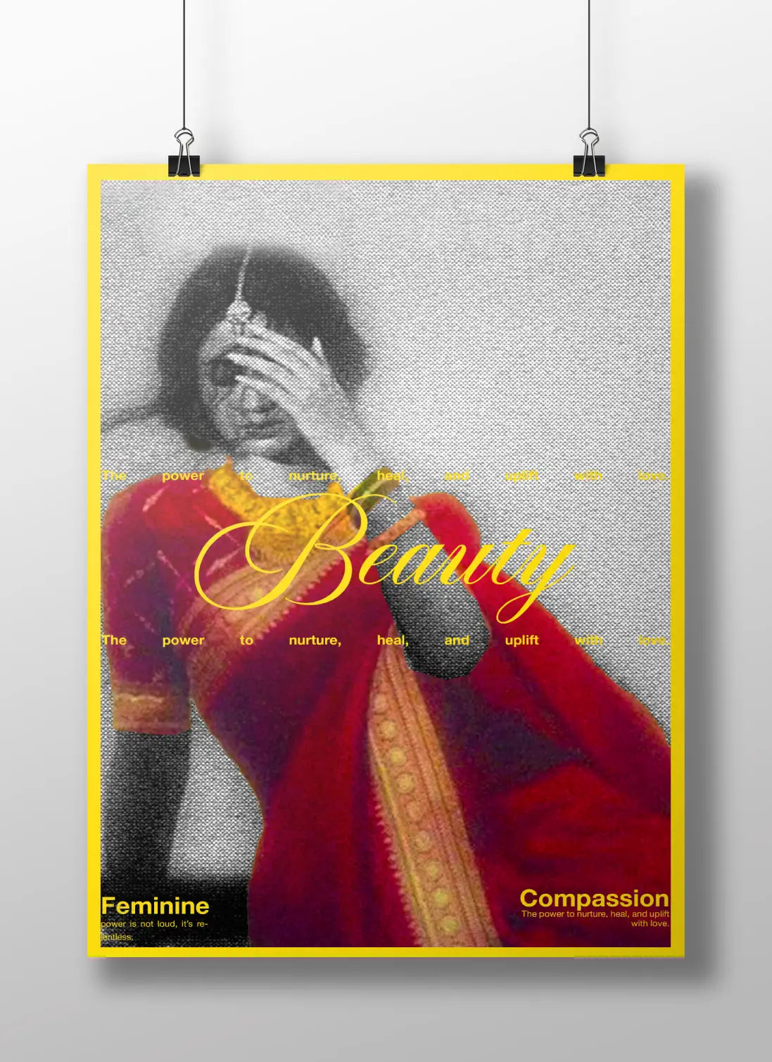 "Feminine Beauty" - A Canvas of Strength and Compassion
