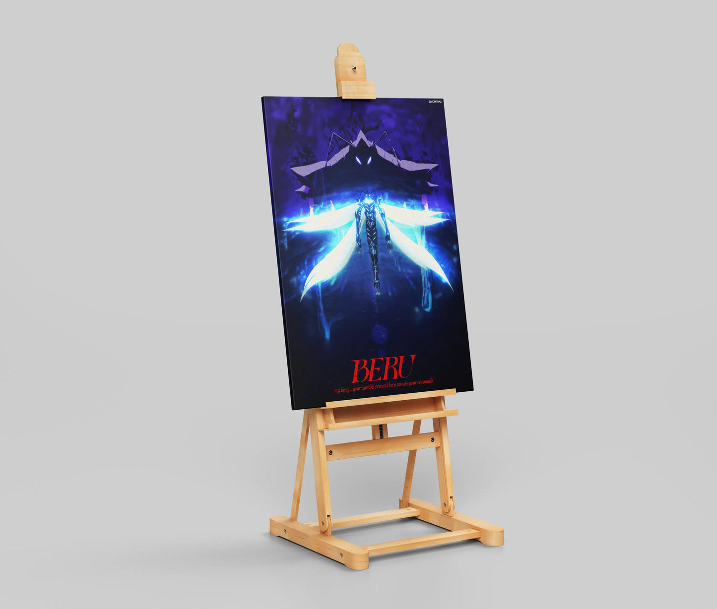 Beru Anime Poster – Solo Leveling Shadow Monarch Art | Dark Fantasy Anime Wall Decor