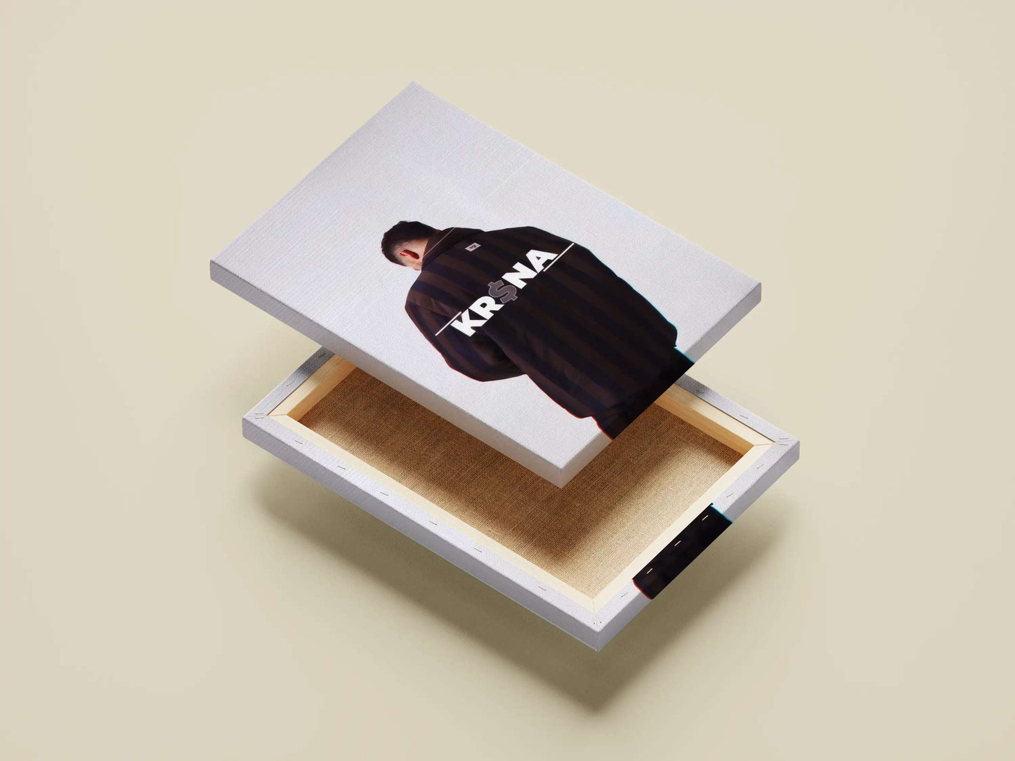 KR$NA Minimalist Poster – Desi Rap Icon Tribute Art Print | Clean Hip-Hop Wall Decor with Glitch Aesthetic