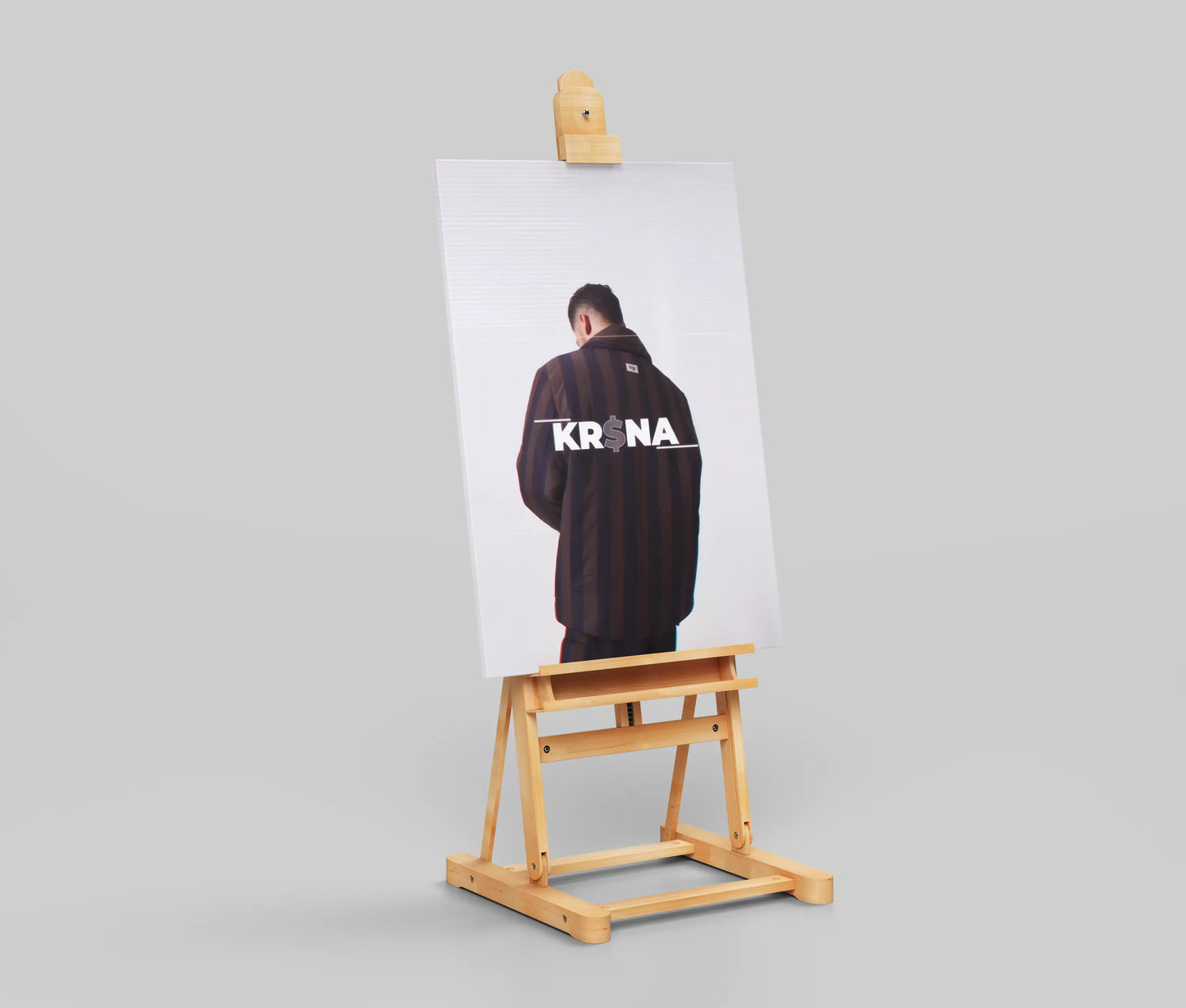 KR$NA Minimalist Poster – Desi Rap Icon Tribute Art Print | Clean Hip-Hop Wall Decor with Glitch Aesthetic