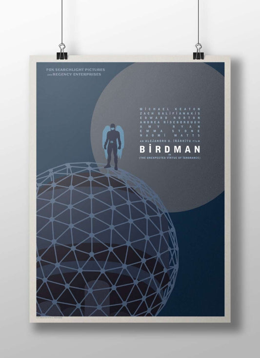 Birdman (the 2014 film directed by Alejandro G. Iñárritu, confirmed by "AN ALEJANDRO G. IÑARRITU