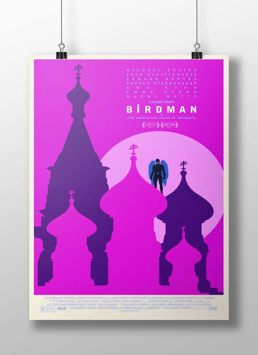 The film "Birdman" (2014) directed by Alejandro G. Iñárritu Birdman - Timeless Pop Art Poster