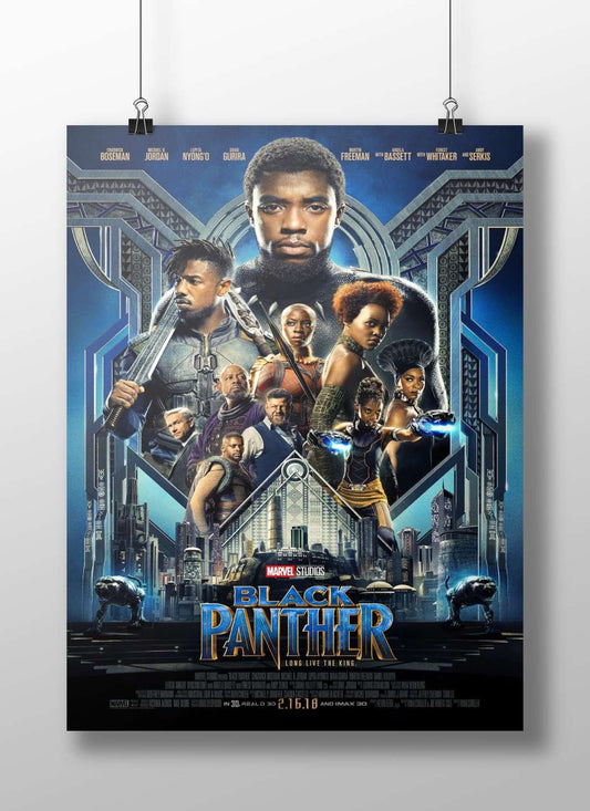 The Marvel Cinematic Universe film *Black Panther* featuring Chadwick Boseman as T'Challa. Black Panther -